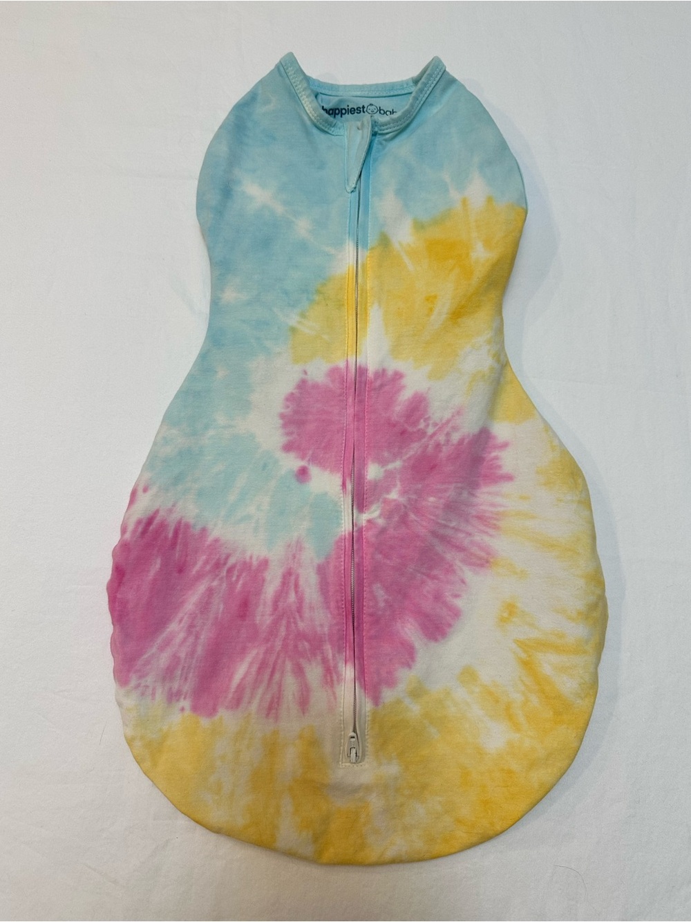 Happiest Baby Sleepea 5-Second Swaddle Cotton Baby Swaddle Tie Dye Rainbow Small
